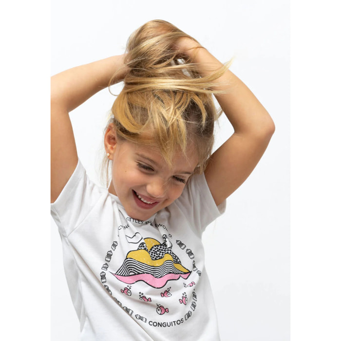 Conguitos - T-shirt casual a maniche corte stampata