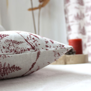 Coussin décoratif déhoussable style montagne - Rouge