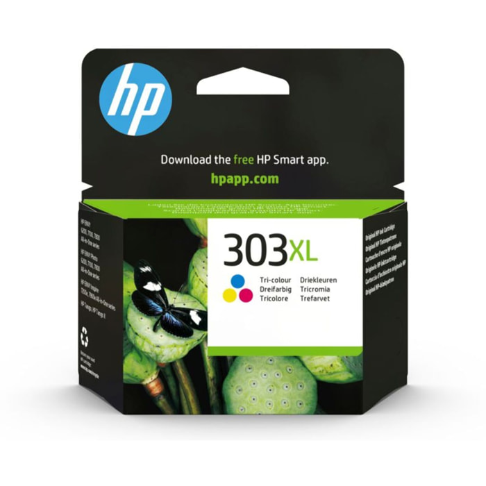 Cartouche d'encre HP Originale 303 XL Haute Capacité 3 Couleurs - T6N03AE