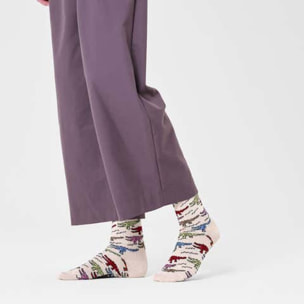 Calcetines crocodile beige