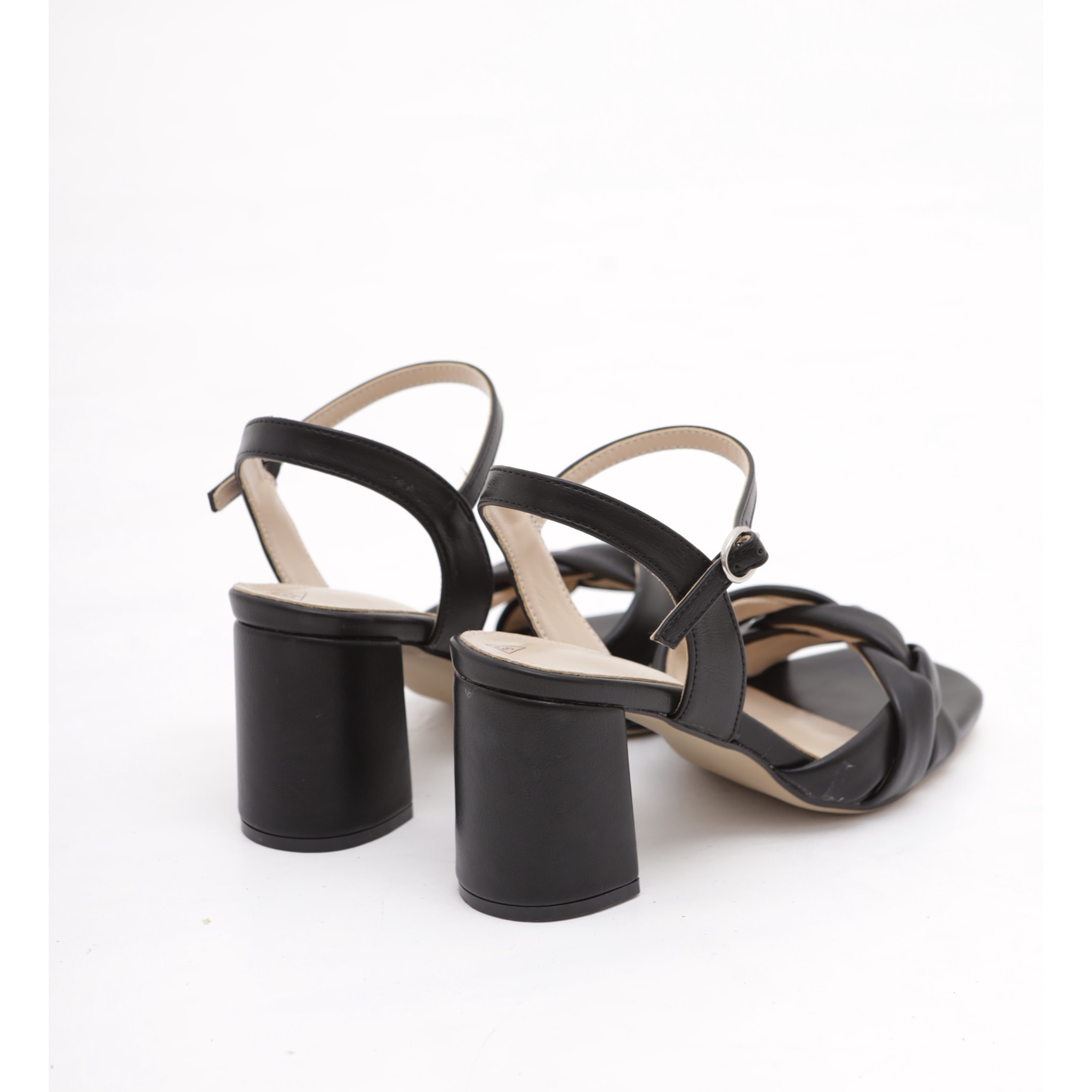 SANDALO TRECCIA CHOCOLA' NERO