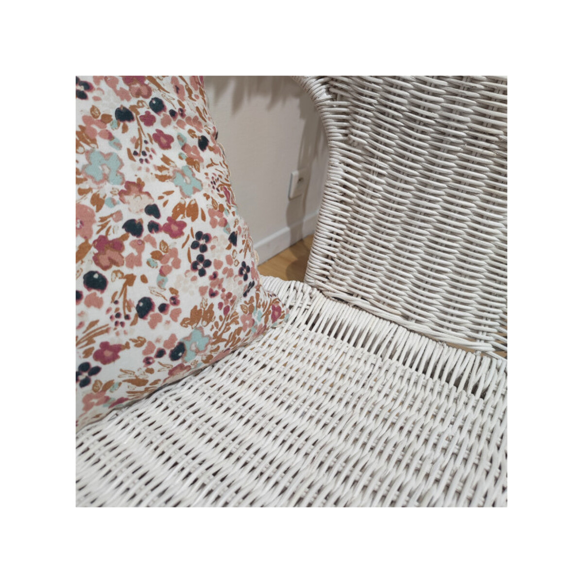 Fauteuil en rotin tressé avec accoudoirs, pour jardin et intérieur - VIVIA