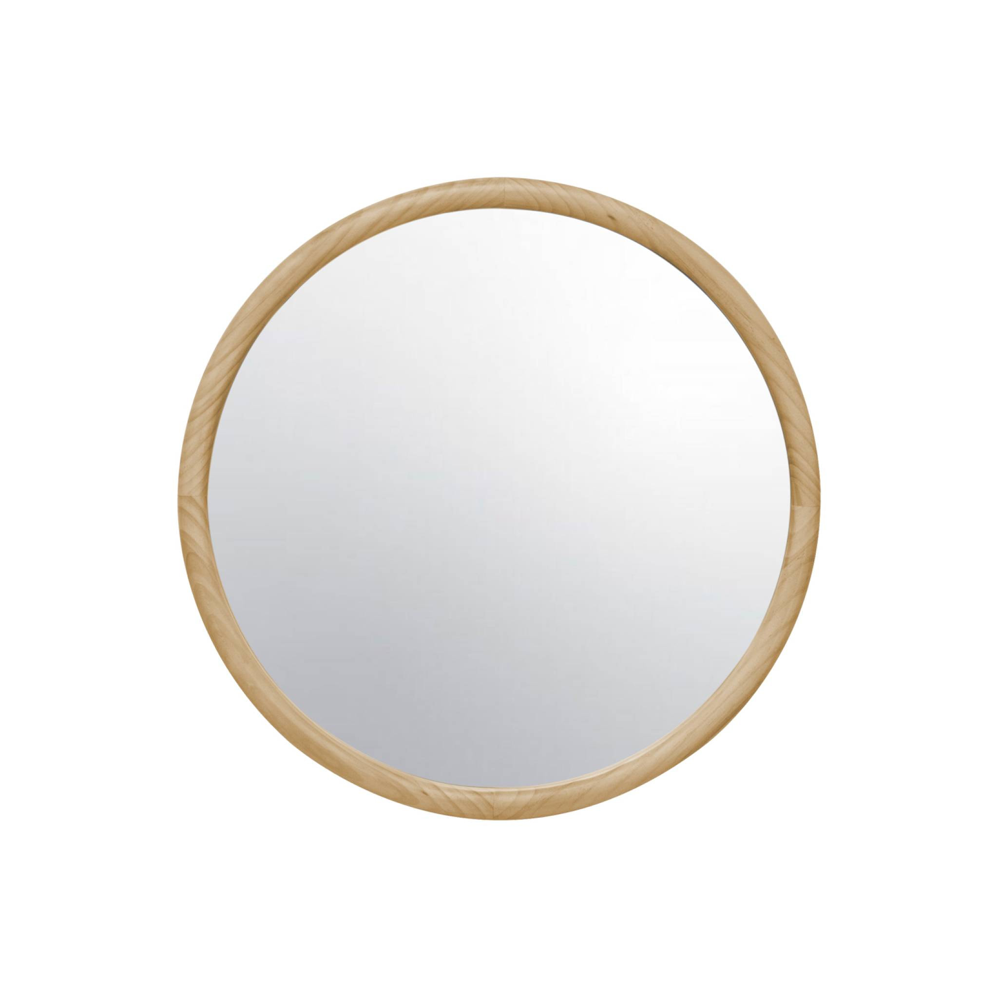 Miroir rond en bois de pin Ø60cm GEORGIA naturel