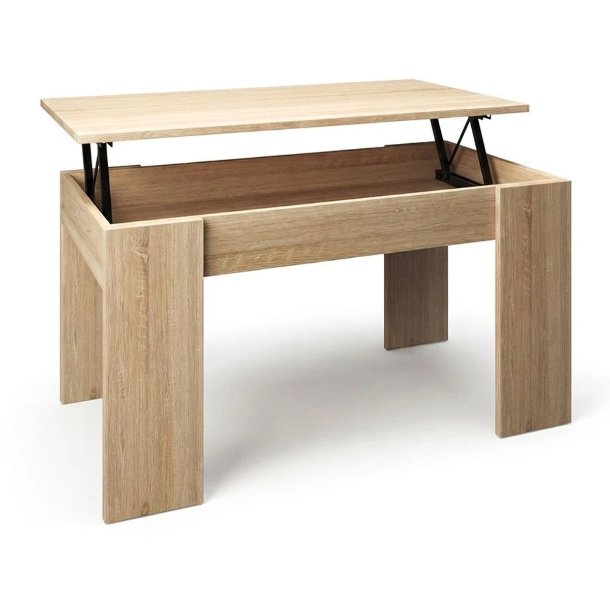 Mesa de centro elevable en roble canadian Norak Roble Canadian