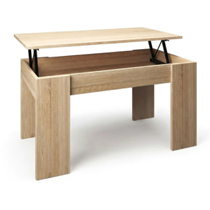 Mesa de centro elevable en roble canadian Norak Roble Canadian