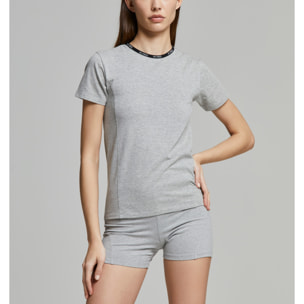 T-shirt donna no stress slim fit cotone