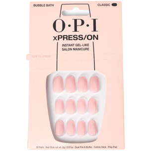 xPRESS-ON - Bubble Bath - Faux ongles réutilisables, effet gel - OPI