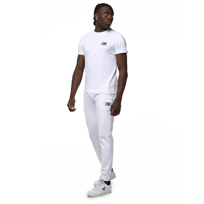 T-shirt in cotone da uomo a maniche corte Leone Basic
