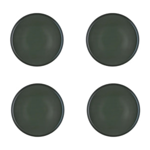 Assiette SCANDI Ø21,5cm - 4 pièces - Olive