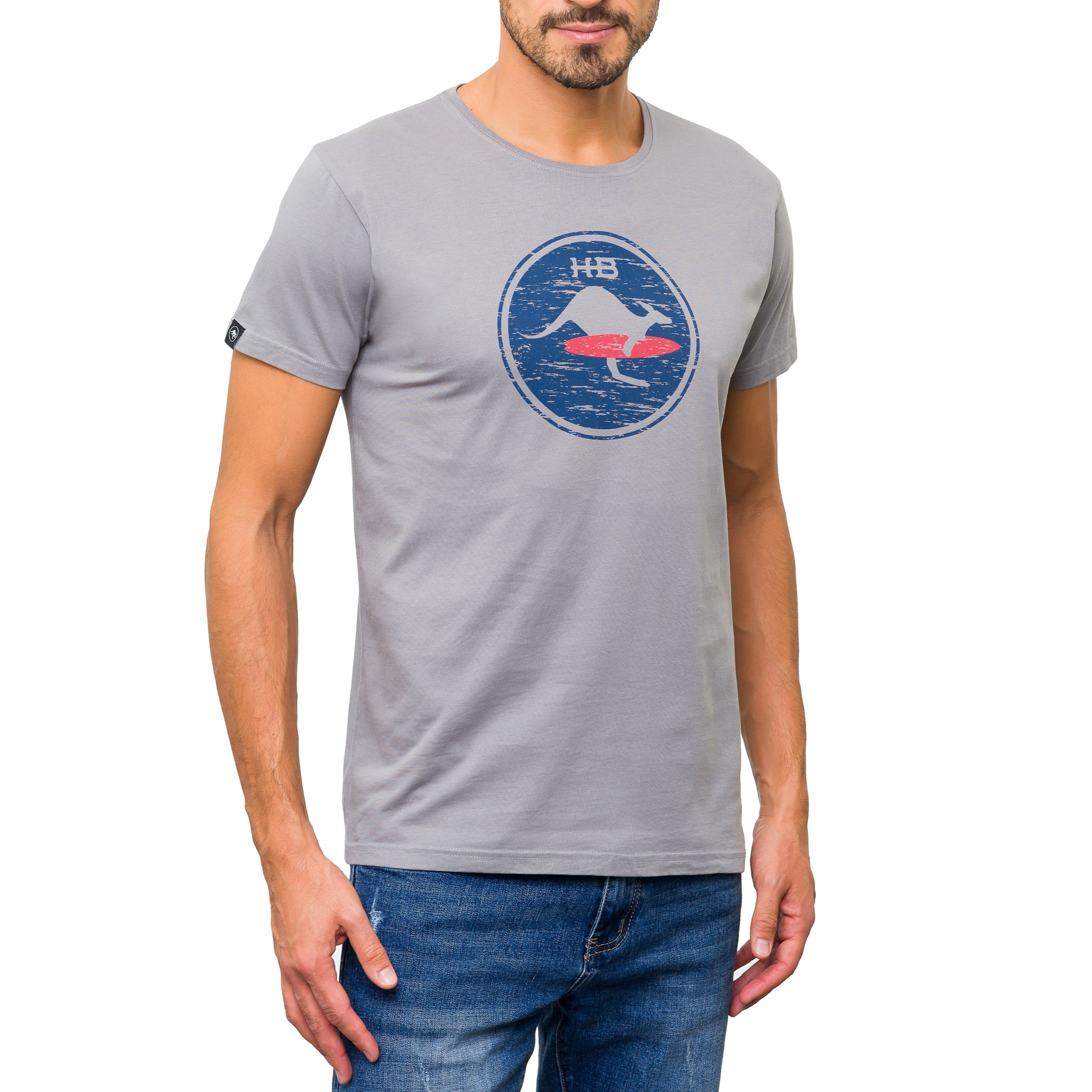 T-shirt in cotone 150 gr Hot Buttered Venice Colore Grigio.