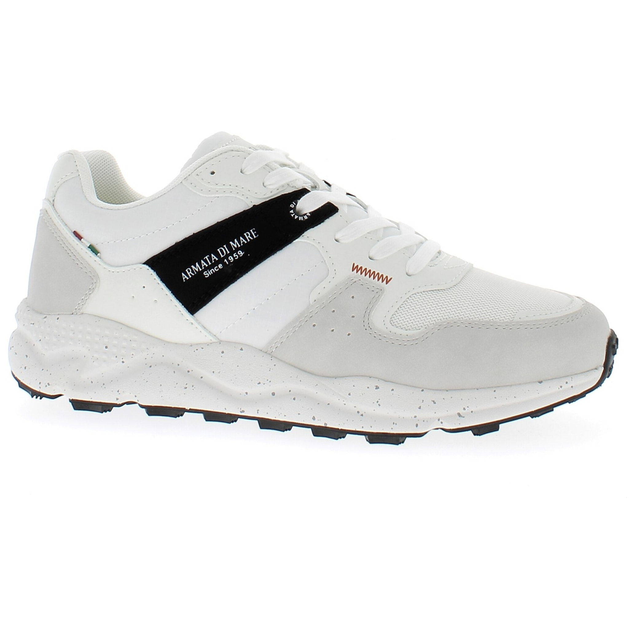 Armata di Mare Scarpe Uomo Sneakers Casual Stringate con Soletta Rimovibile in Memory Foam AMU 1L910 Off White