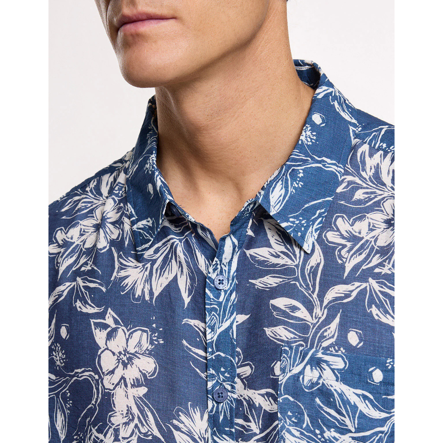 Camisa Manga Corta Azul Marino - Westcoast