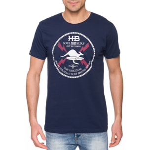 T-shirt in cotone 150 gr Hot Buttered Soulsurf Colore Blu Navy