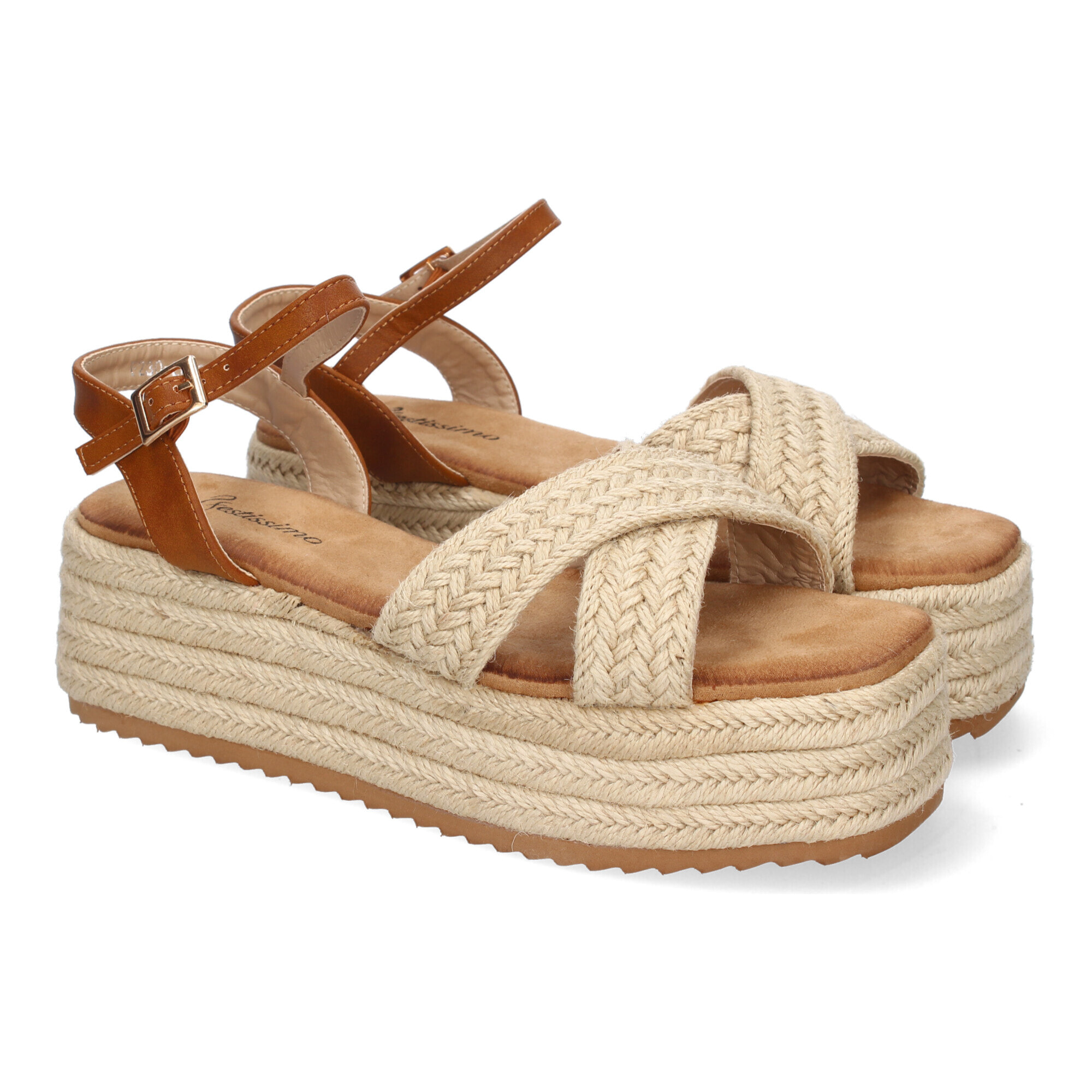 Sandalia de Plataforma de Yute para Mujer, Comodas y Elegantes, Diseño Moderno