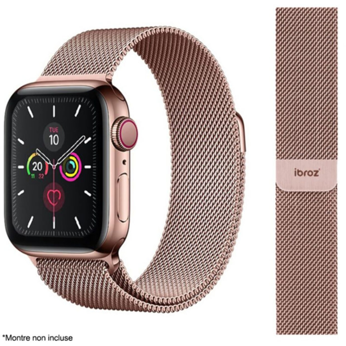 Bracelet IBROZ Apple Watch 38/40/41mm Maille rose gold