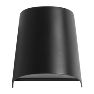 FORLIGHT Prisma - Aplique de Pared Exterior GU10 Luz Hacia Abajo para Jardín y Terraza IP65 de Color Negro