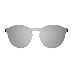 Gafas de sol PALO ALTO RIGA - Negro mate / Plana tipo espejo plateado