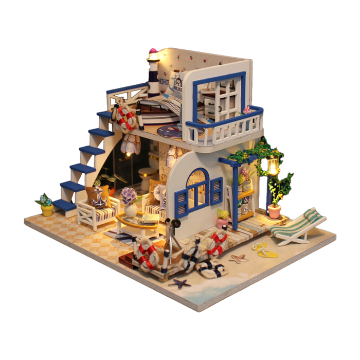 Costa Celeste. Modello 3D realistico con grande dettaglio e luci a LED.