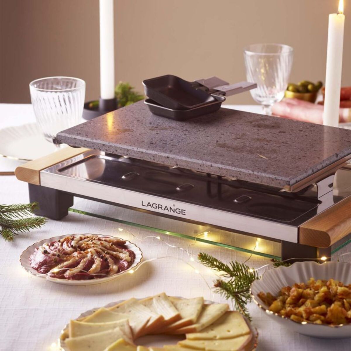 Raclette LAGRANGE pierre elégance bois clair à poser