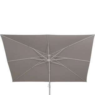 Parasol déporté "Melhia" lin 3x3m