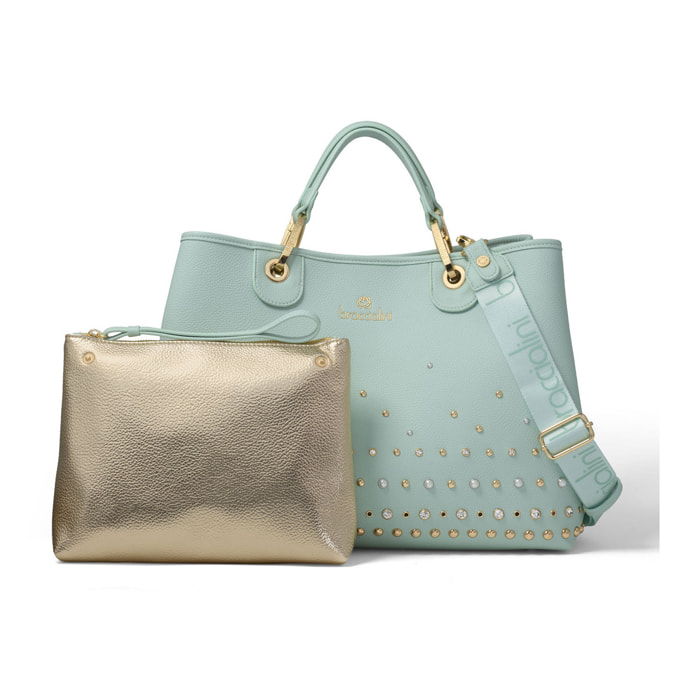 Borsa a mano  da donna In Poliestere e Poliuretano Prodotto artigianale 37x27,5x15 cm