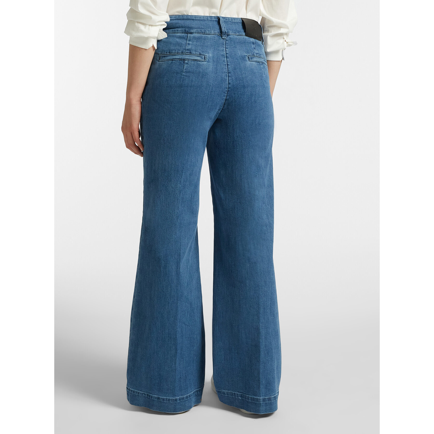 Elena Mirò - Jeans wide leg a palazzo - Blu