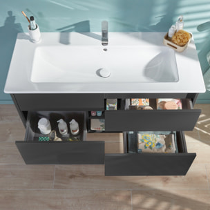 Set meuble avec vasque Finero Villeroy & Boch 120cm Gris brillant