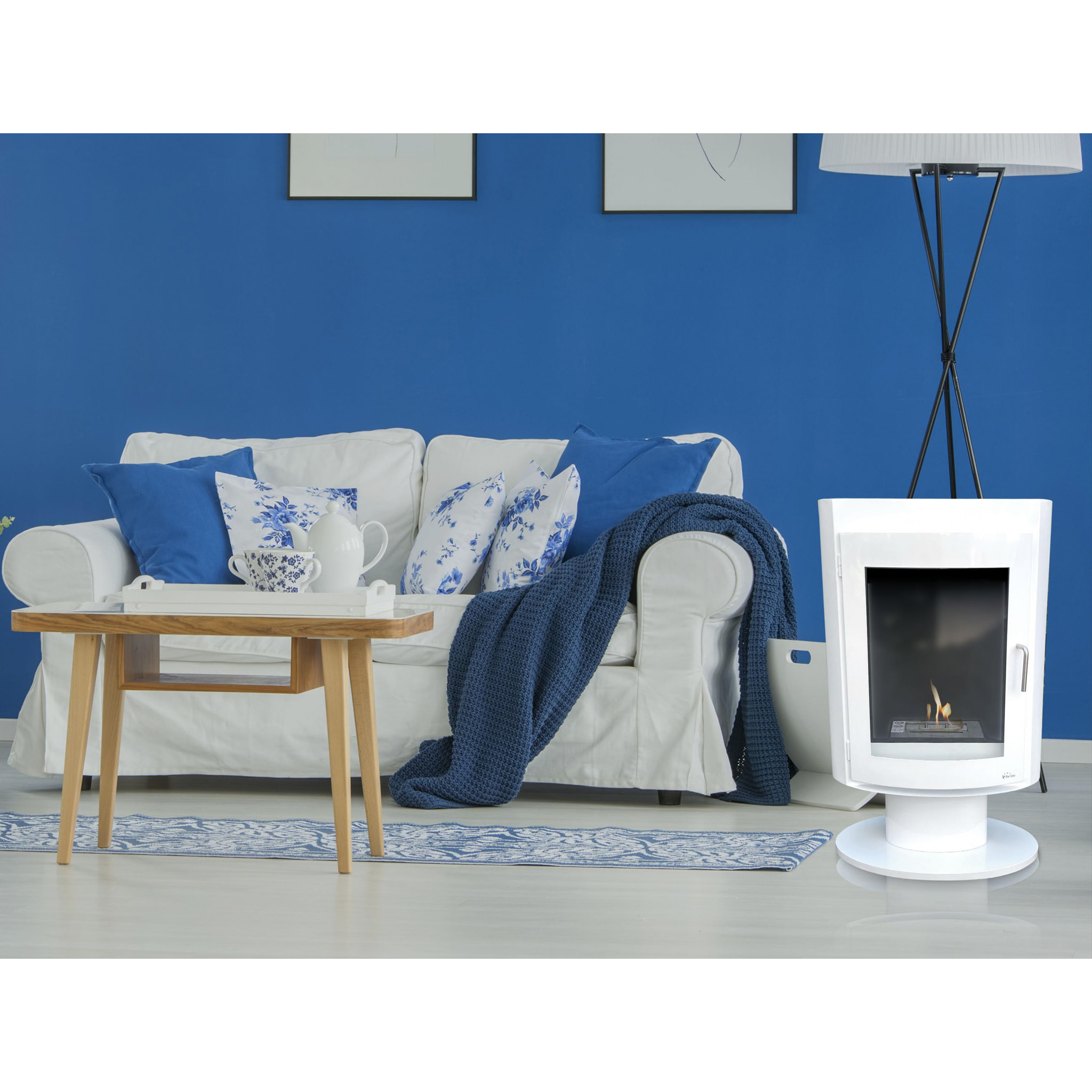 Estufa de etanol diseño cuadrado en acero SILENUS W PURLINE 3000 W