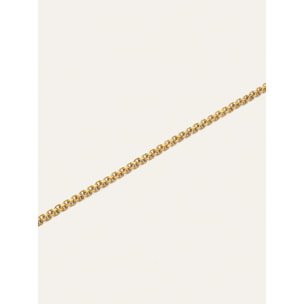 Collar Fine Tape Acero Baño Oro