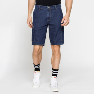 BERMUDA TASCONATO IN DENIM LEGGERO ELASTICIZZATO 9 oz.