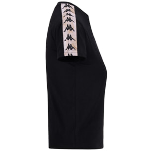 T-Shirts & Top Kappa Donna 222 BANDA PIPPIGT Nero