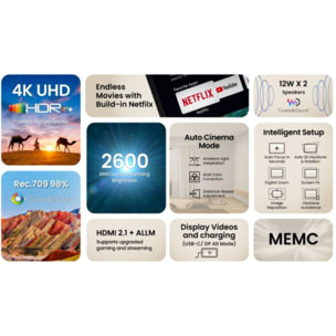 Vidéoprojecteur home cinéma BENQ GP520