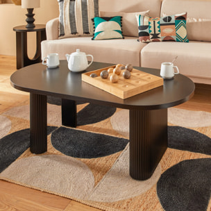 Table basse "Olova" noir 120x60x45cm