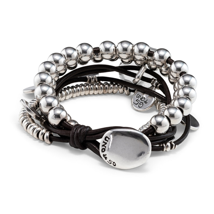 Pulsera El lío pardo PLATEADO XL