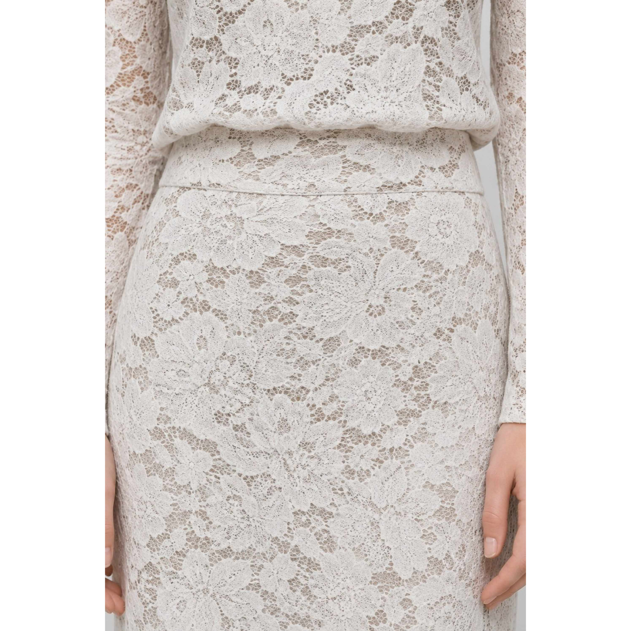 Kocca - Gonna da donna in pizzo floreale con orlo smerlato Donna