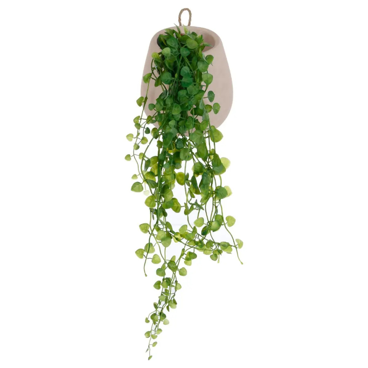 Lierre artificiel pot ciment H62cm