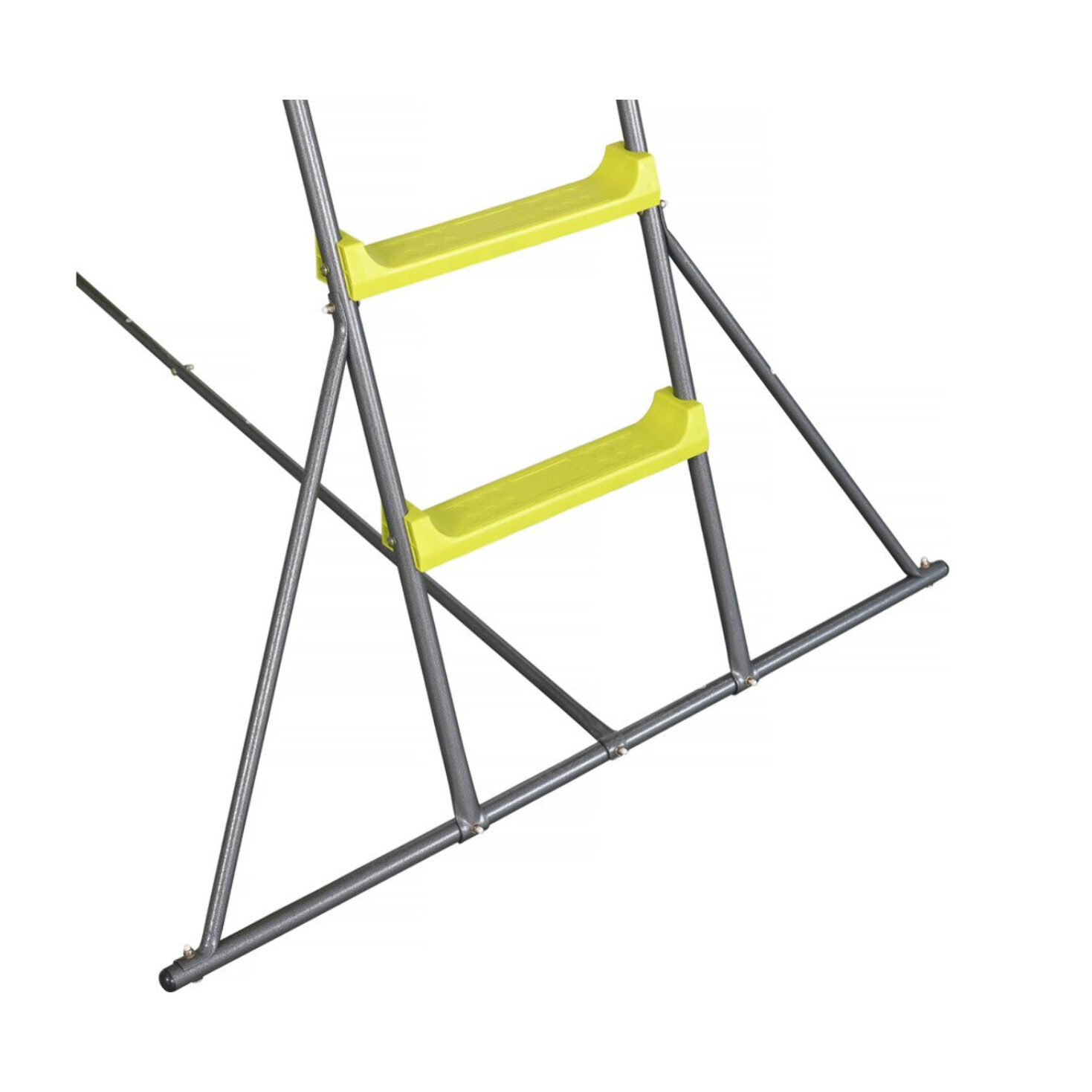 Toboggan de jardin à double vague "Poly" en vert - 240 x 120 x 156 cm