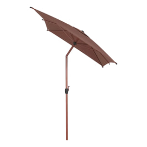 Parasol droit rectangulaire inclinable Loompa 3x2m acajou