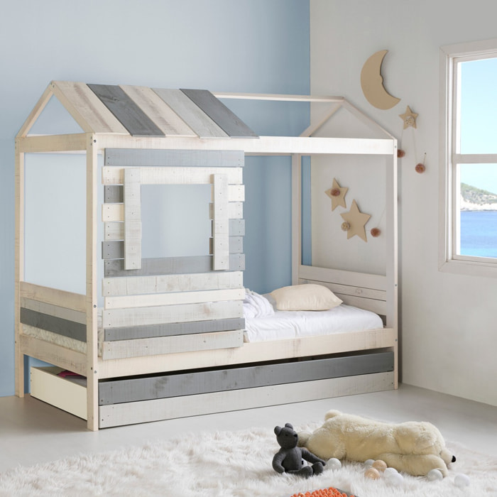 Lot de 2 tiroirs pour lit cabane enfant - MARTIN