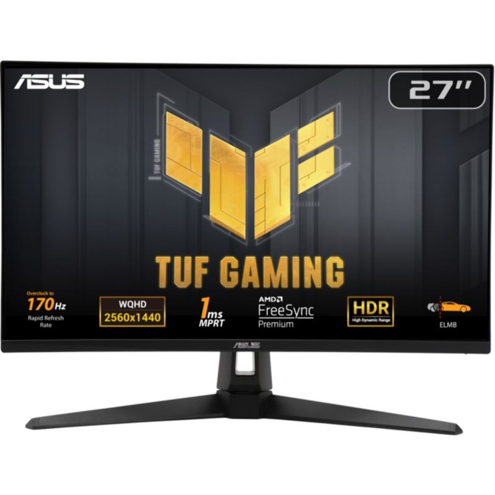 Ecran PC Gamer ASUS TUF VG27AQA1A Plat 27'' VA