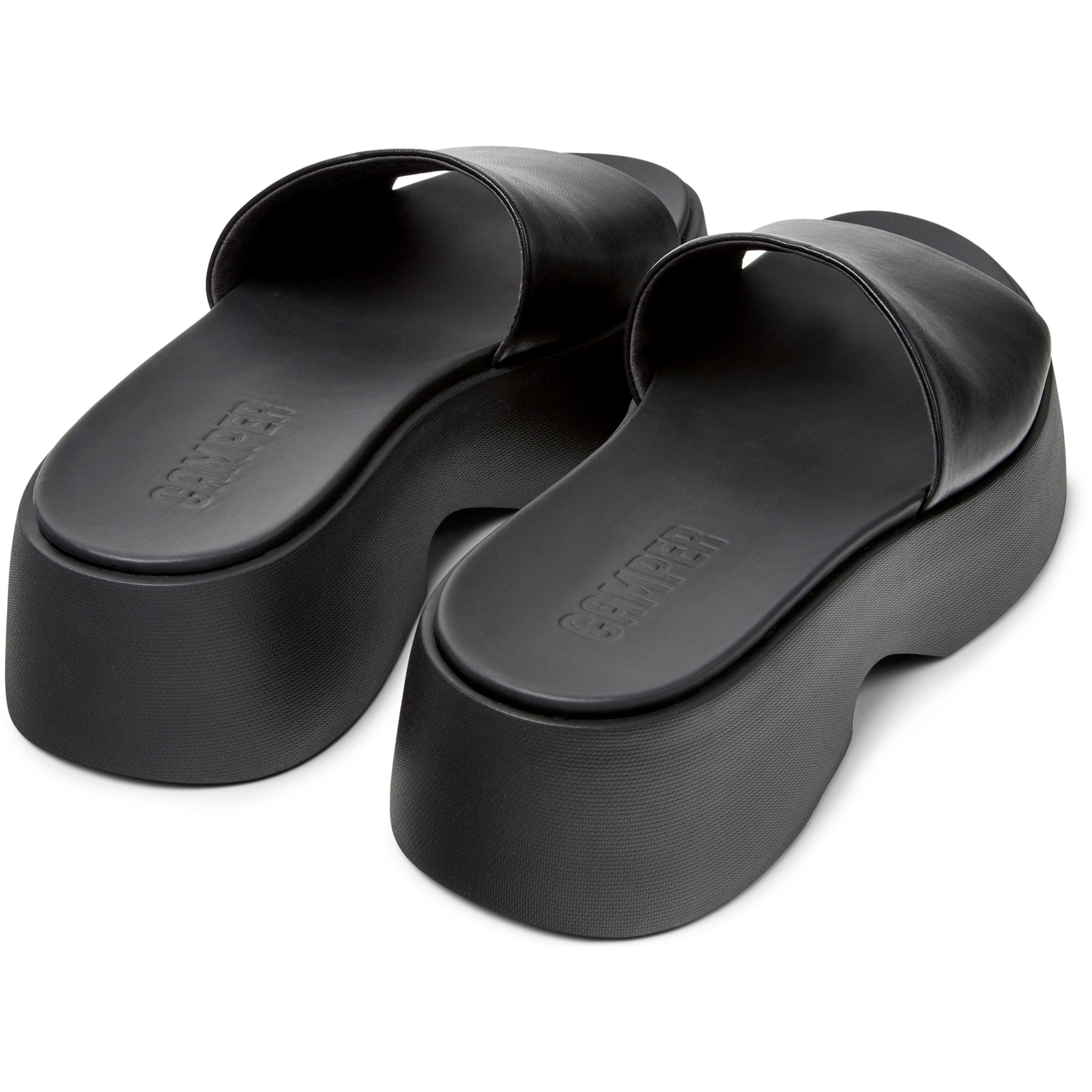 Sandalias - CAMPER Tasha - Negro - Cuero liso