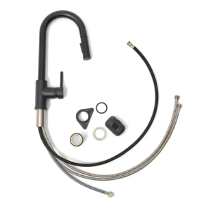 Mitigeur d'évier SAT bras articulé noir mat SATBSD289KC