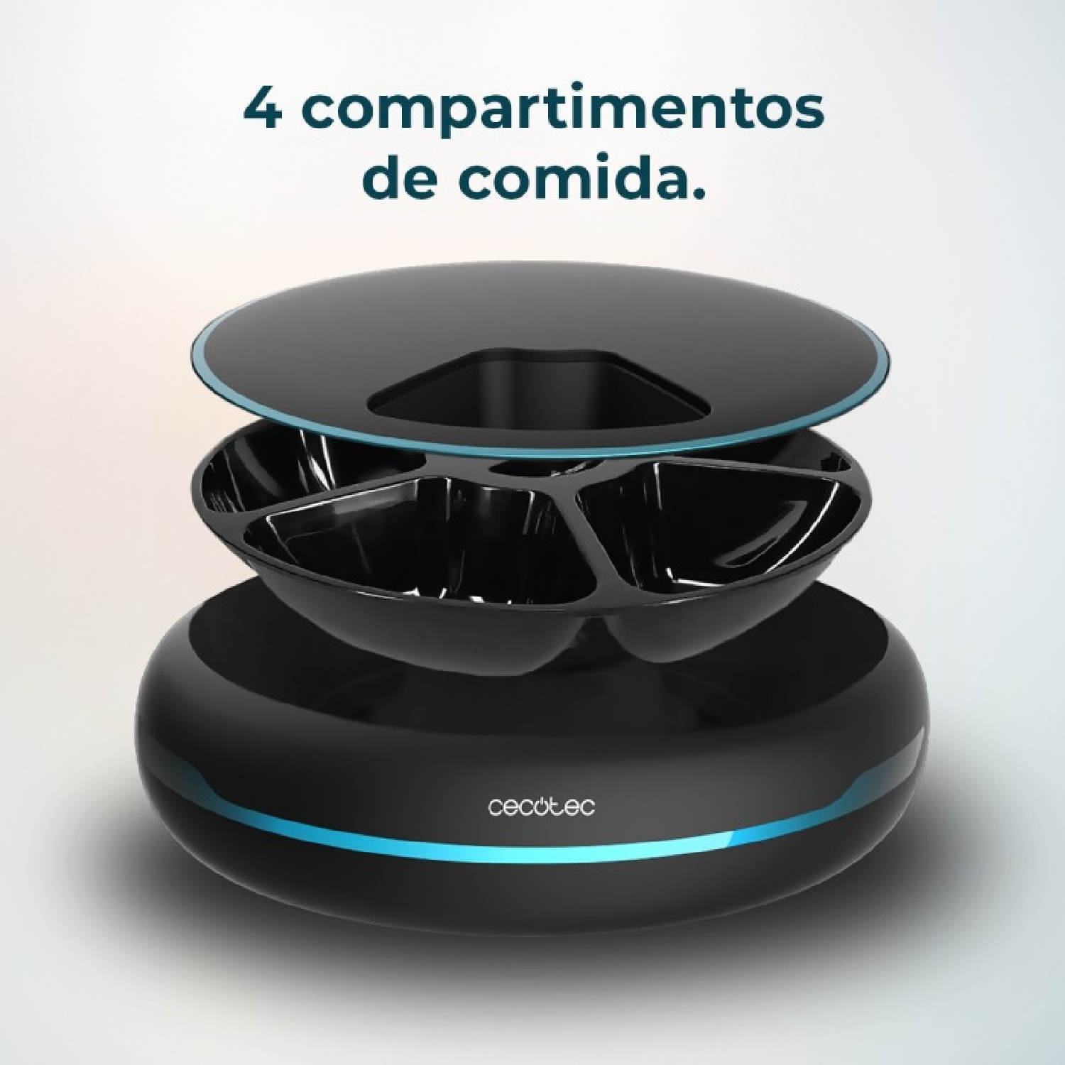 Comedero Dispensador Automático de Comida para Mascotas Pumba 1600 Purrfect Meal