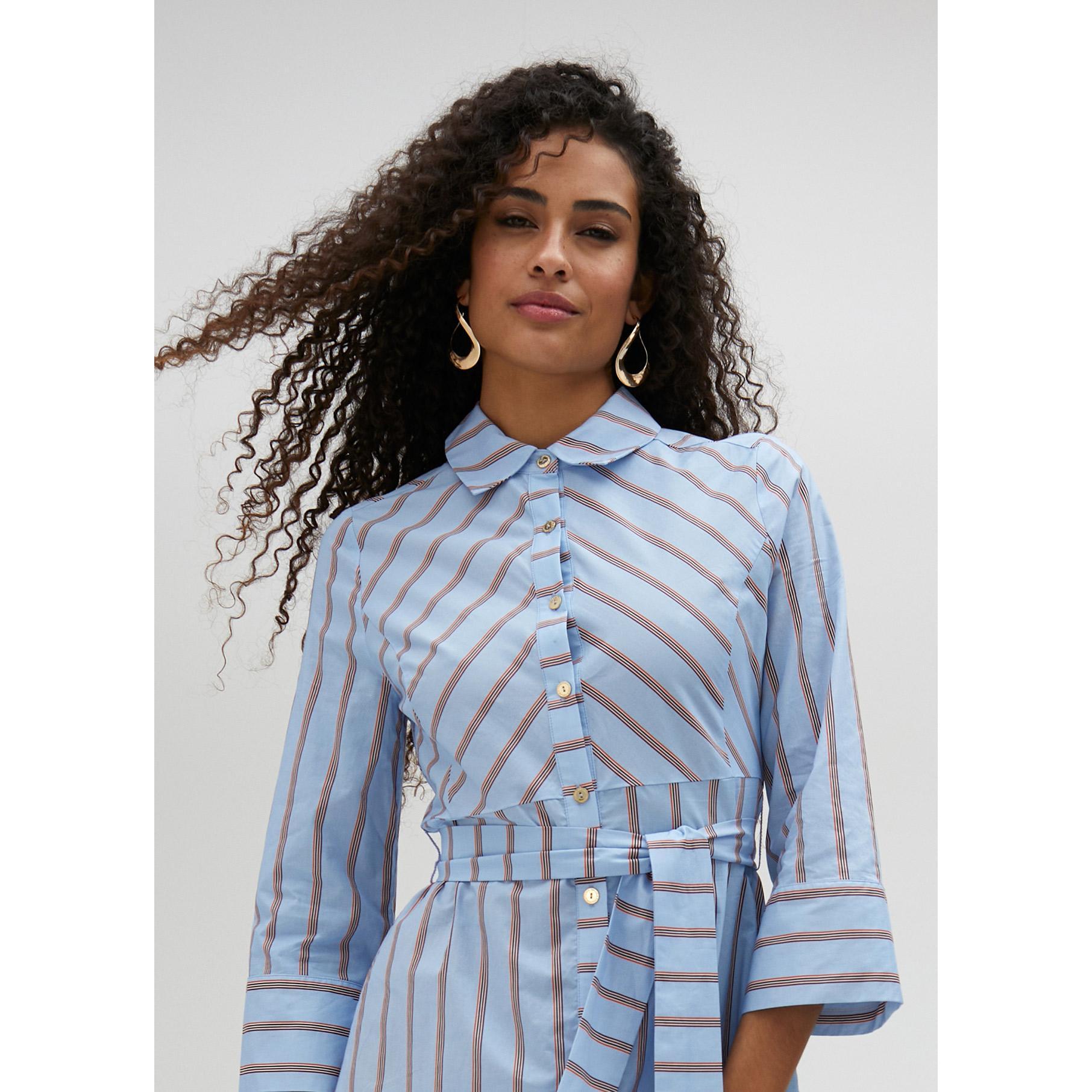 Vestito lungo a righe