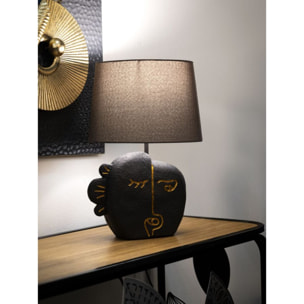LAMPADA DA TAVOLO TRIBAL -B- CM Ø 27,5X39,5