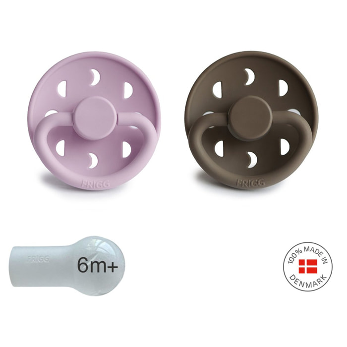 Frigg Pack 2 Chupetes Block Silicona Moon Phase