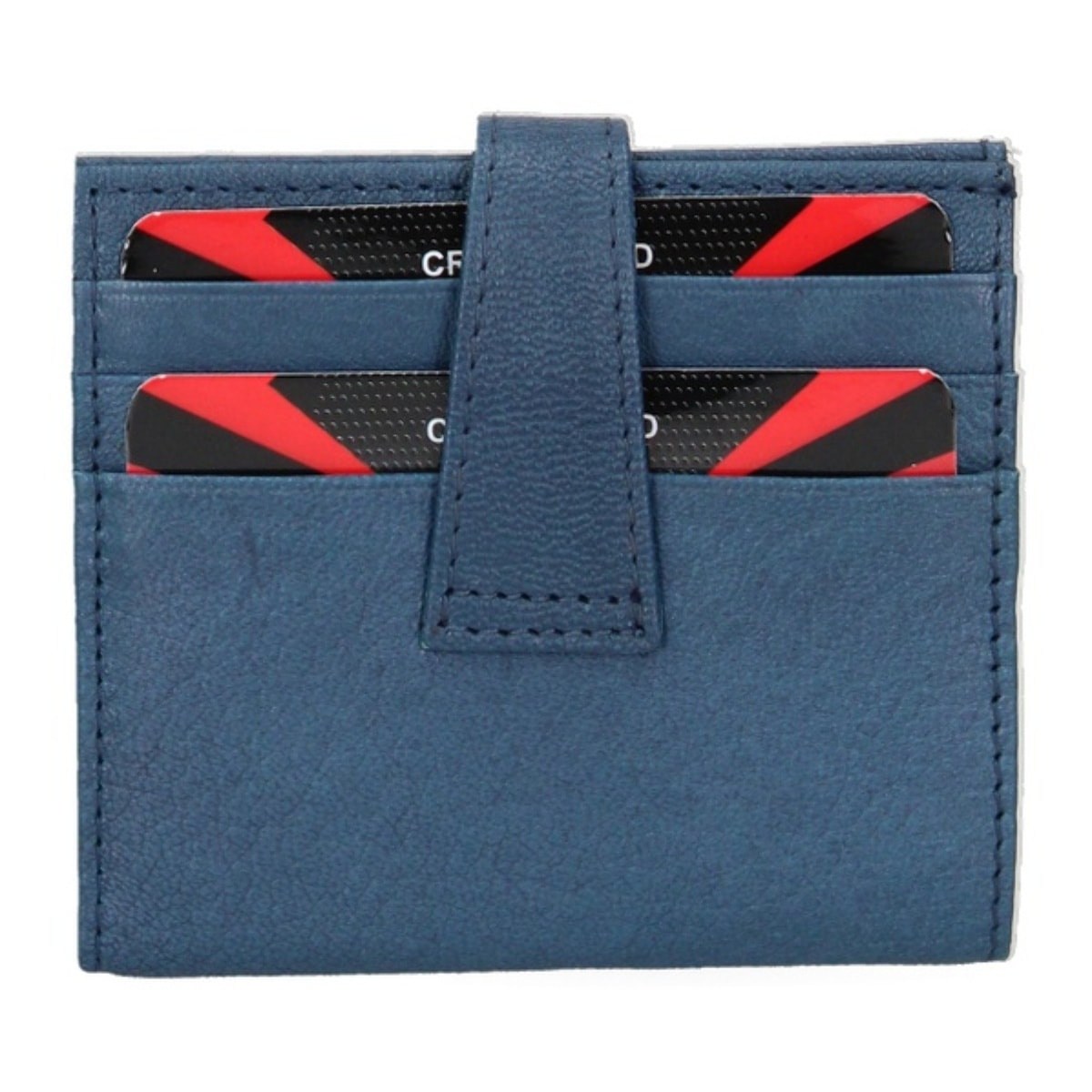 Portafoglio uomo in vera pelle - Modello False - Casual - 9.5 x 8.0 x 1.5 cm