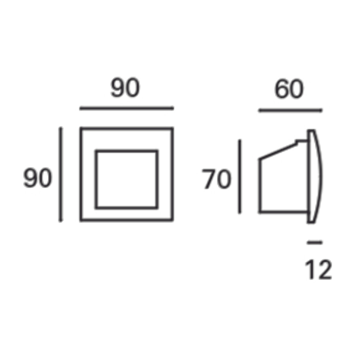 Forlight Empotrable De Pared Ip65 Face Led 2,5W 4000K Gris 142Lm