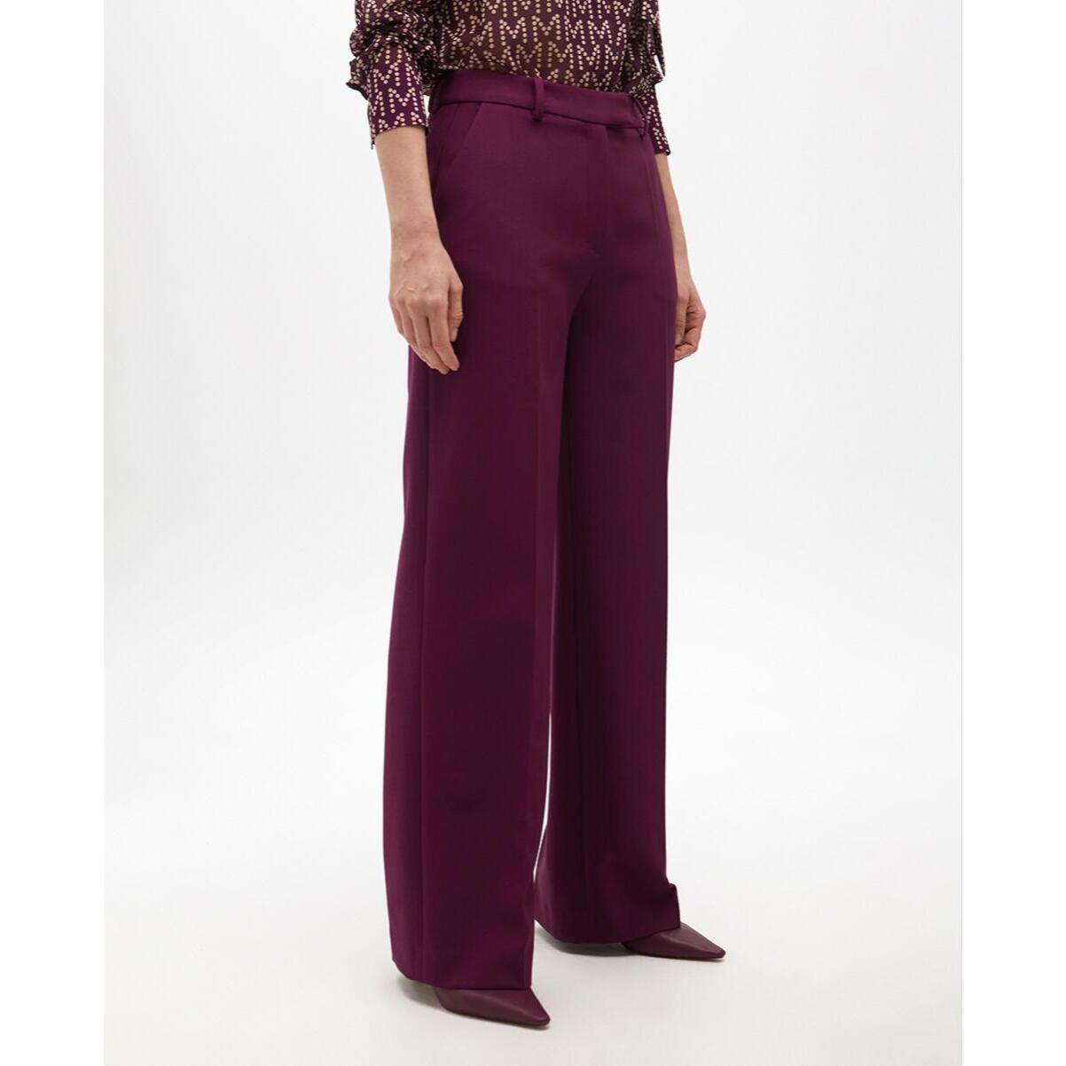 Pantaloni da completo dritti in tessuto confortevole