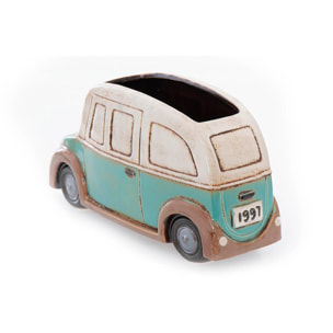 Coche Ceramica Con Macetero 31x11x17 Cm